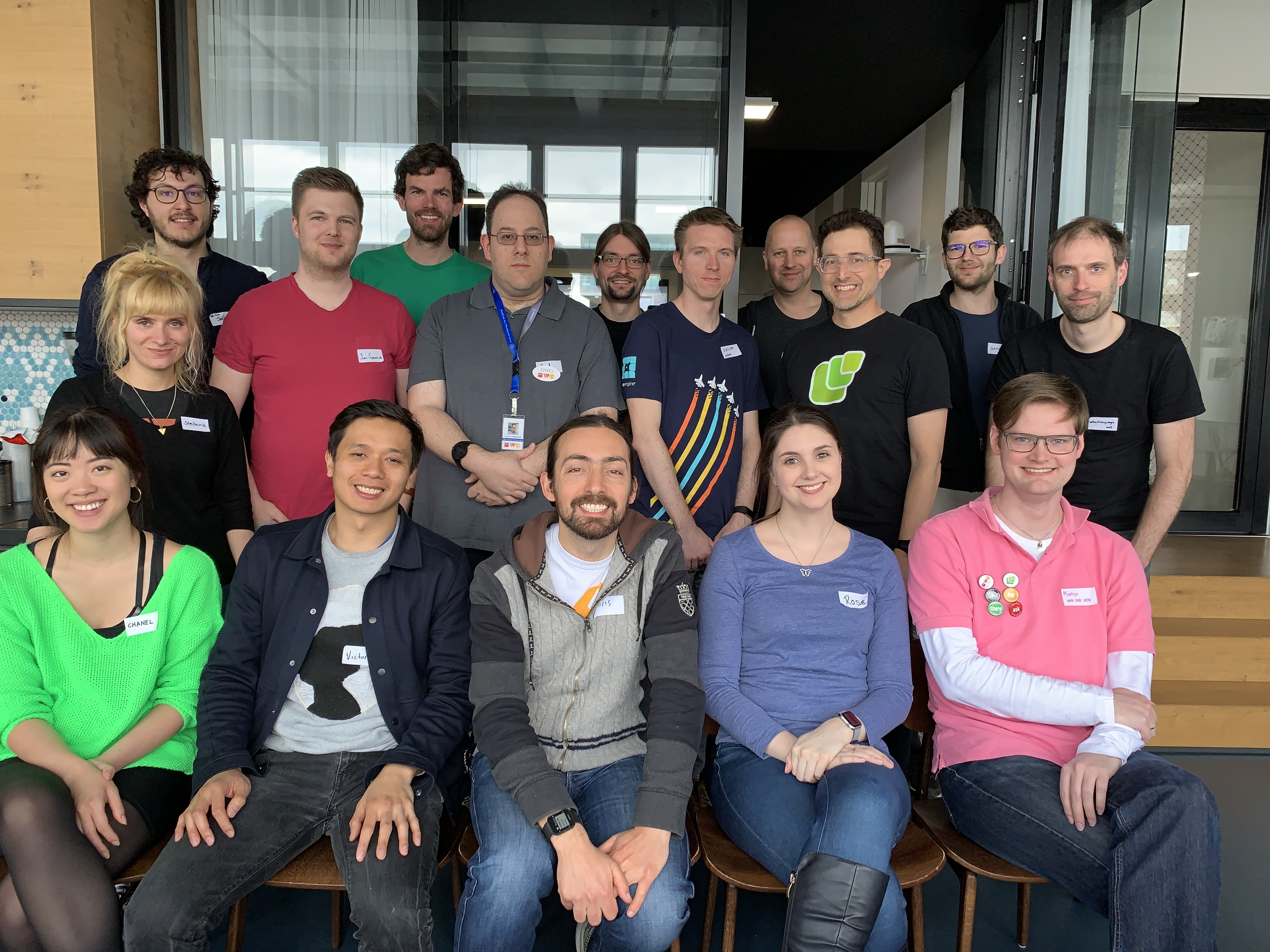 Happy participants of IndieWebCamp Berlin 2019 Day 2