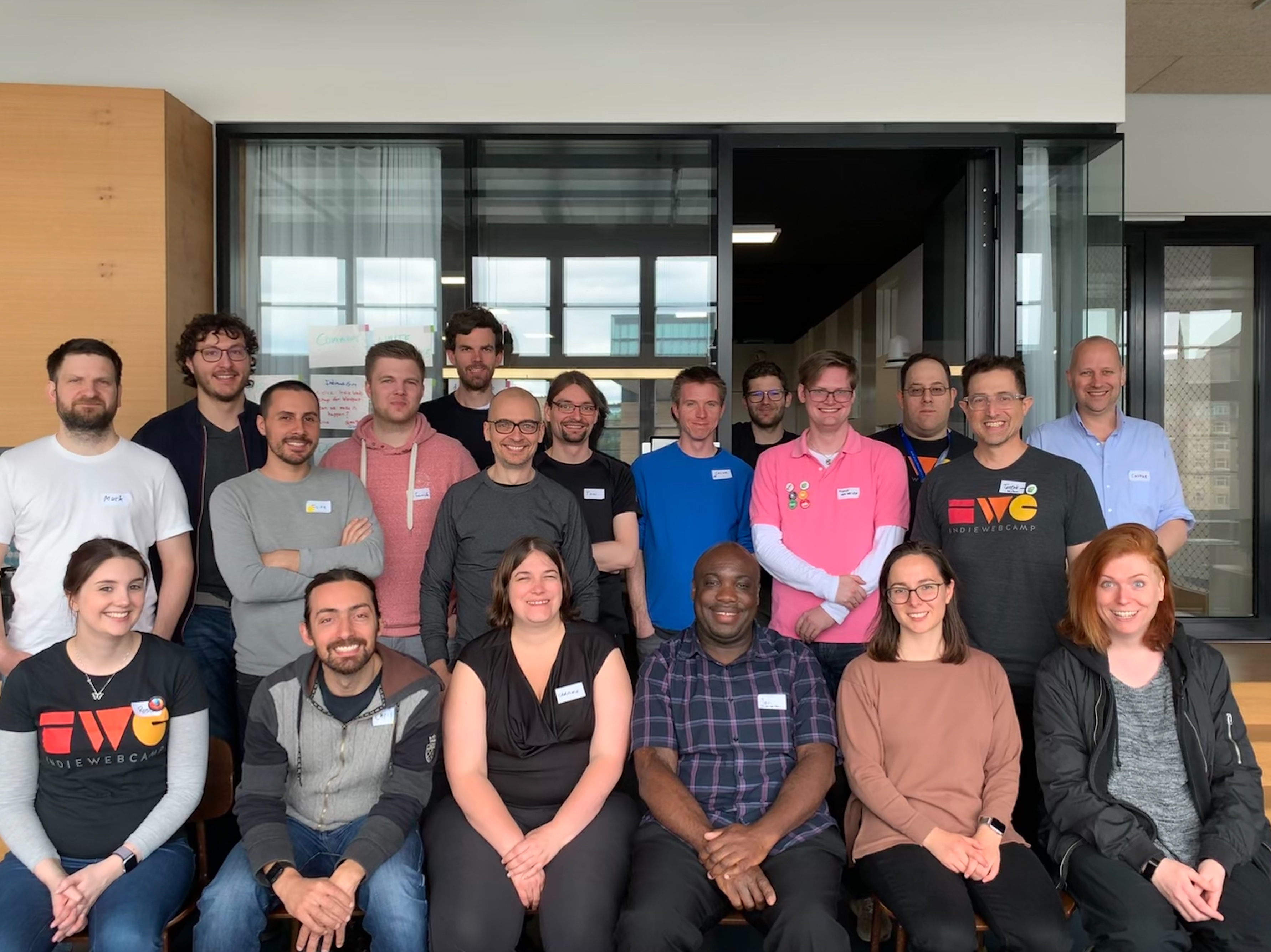 Happy participants at IndieWebCamp Berlin 2019