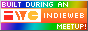 Built during an IndieWeb meetup 88x31 button - rainbow