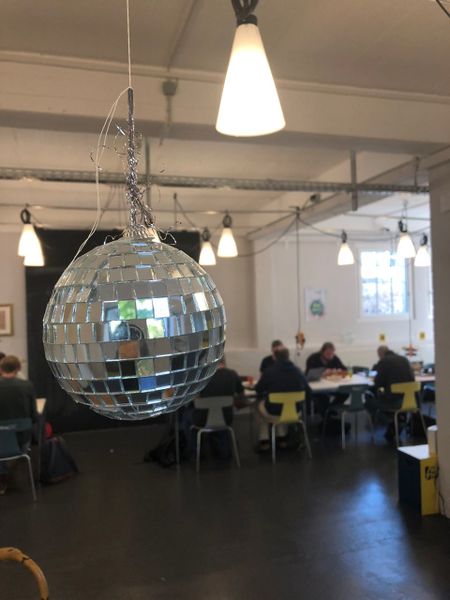 IndieWebCamp Nuremberg 2018 Discoball