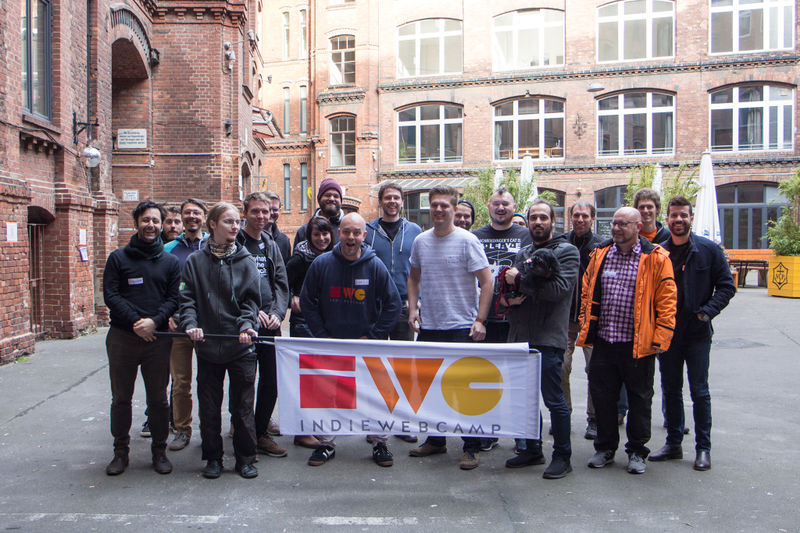 Photo of IndieWebCamp Berlin participants